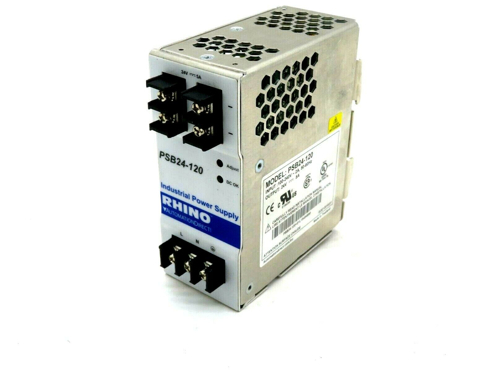 NEW RHINO AUTOMATION DIRECT PSB24-120 POWER SUPPLY PSB24120