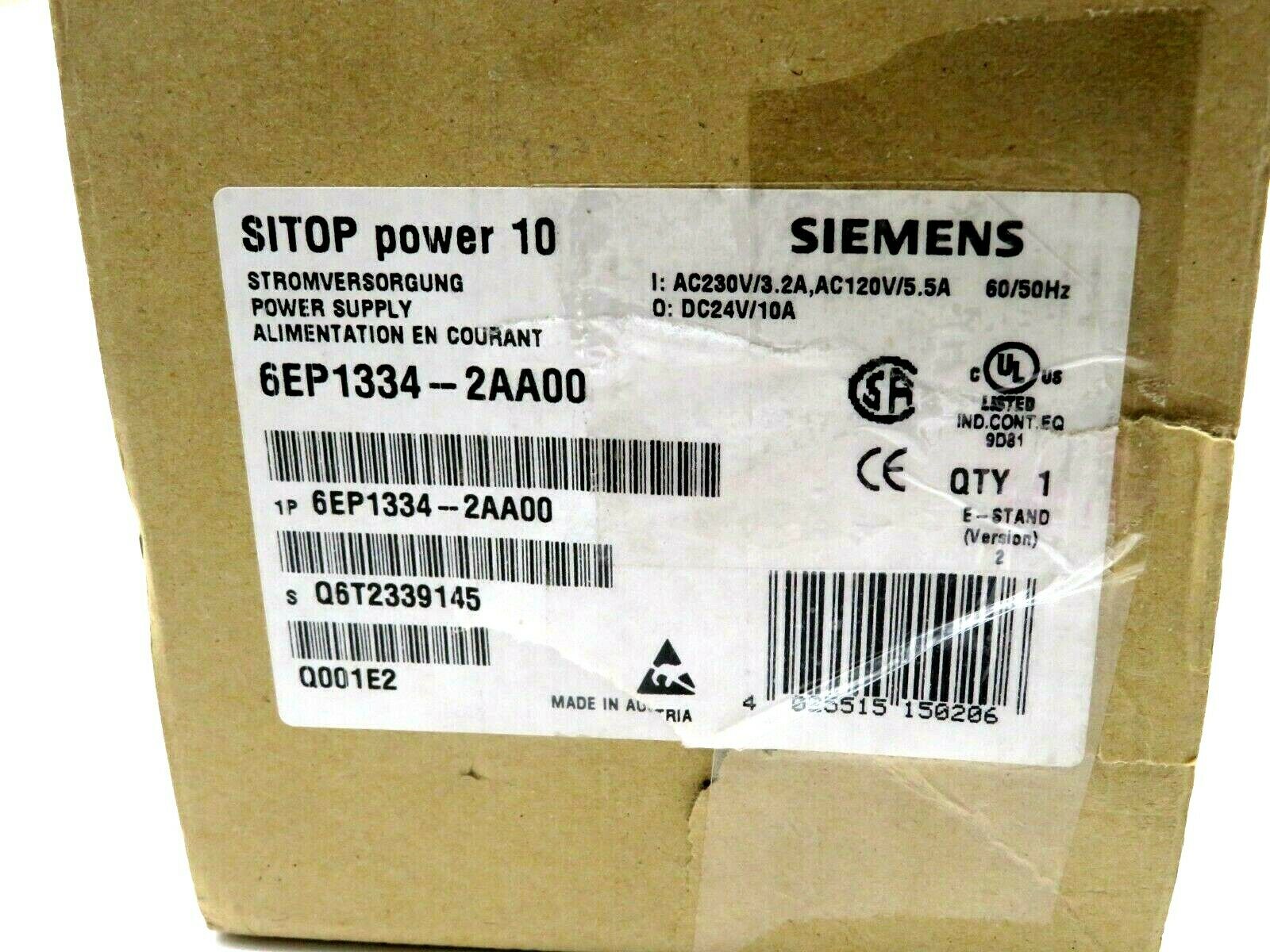 NEW SIEMENS 6EP1334-2AA00 POWER SUPPLY 6EP13342AA00 - Image 6