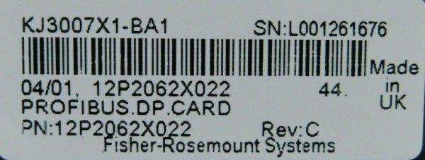 USED FISHER ROSEMOUNT DELTA V 12P2062X022 PROFIBUS DP CARD KJ3007X1-BA1 REV C - Image 5