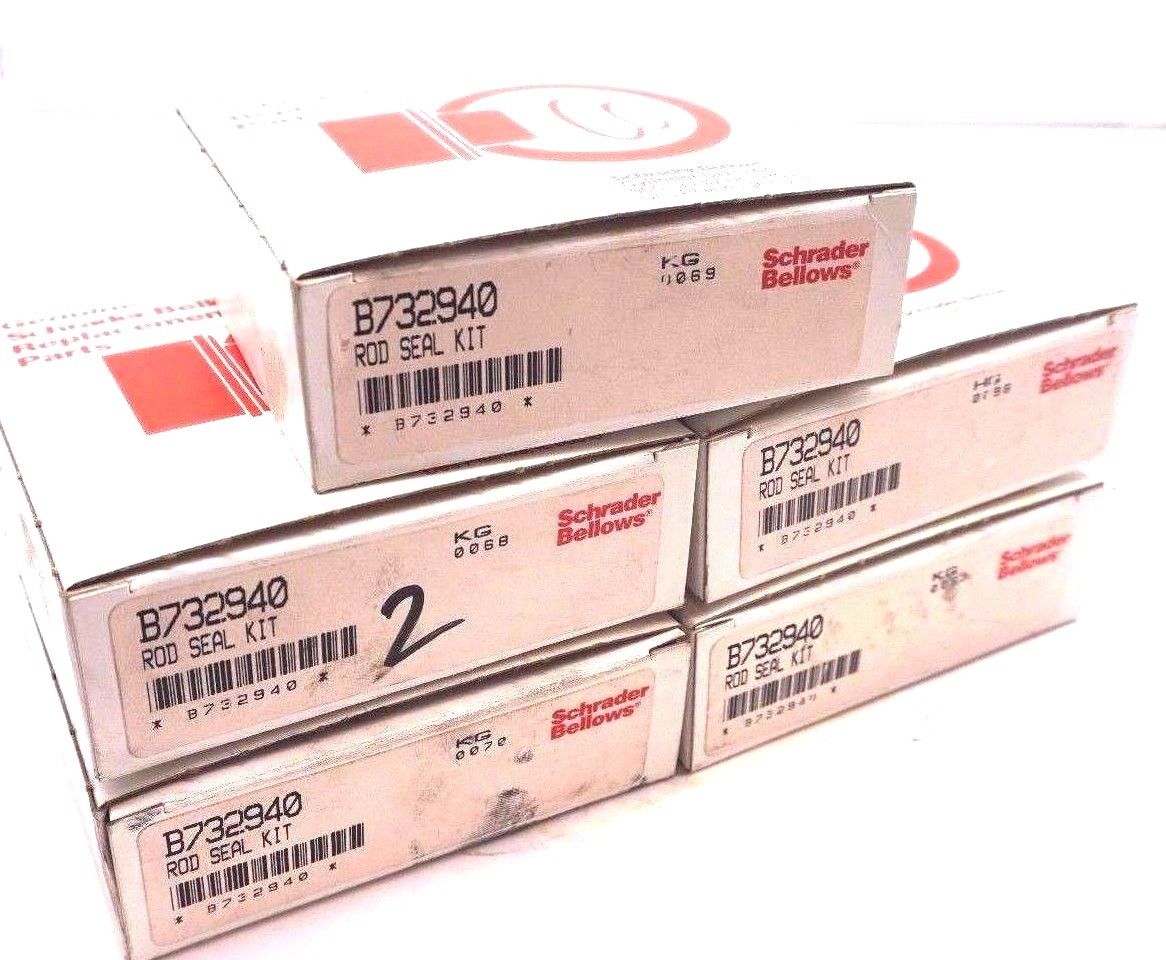 5 NEW SCHRADER BELLOWS B732940 ROD SEAL KIT