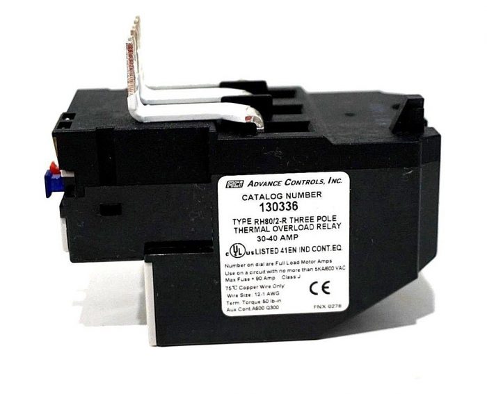 NEW ADVANCED CONTROLS INC. 130336 THERMAL OVERLOAD RELAY - Image 3
