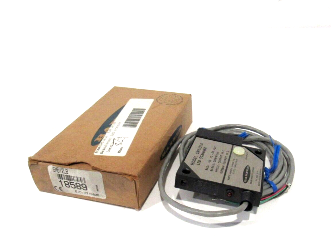 NEW BANNER ENGINEERING SM512LB LED SCANNER 18589