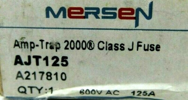 NEW MERSEN SHAWMUT AJT125 FUSE AMP TRAP 2000 600V 125A - Image 4