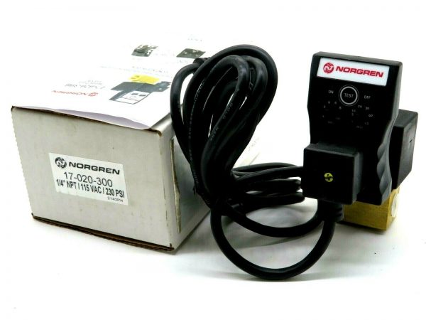 NEW NORGREN 17-020-300 ELECTRIC TIMER DRAIN 1/4" NPT 115VAC 230 PSI 17020300