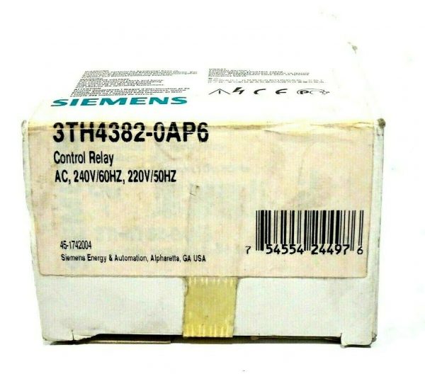 NEW SIEMENS 3TH4382-0AP6 CONTROL RELAY 3TH43820AP6 - Image 4