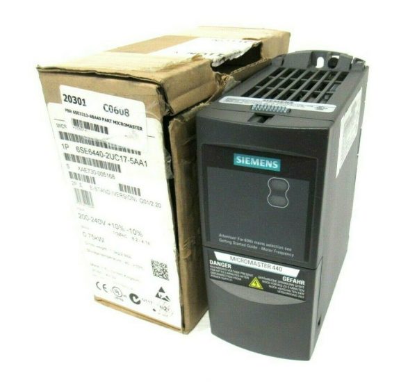NEW SIEMENS 6SE6440-2UC17-5AA1 AC DRIVE 6SE64402UC175AA1