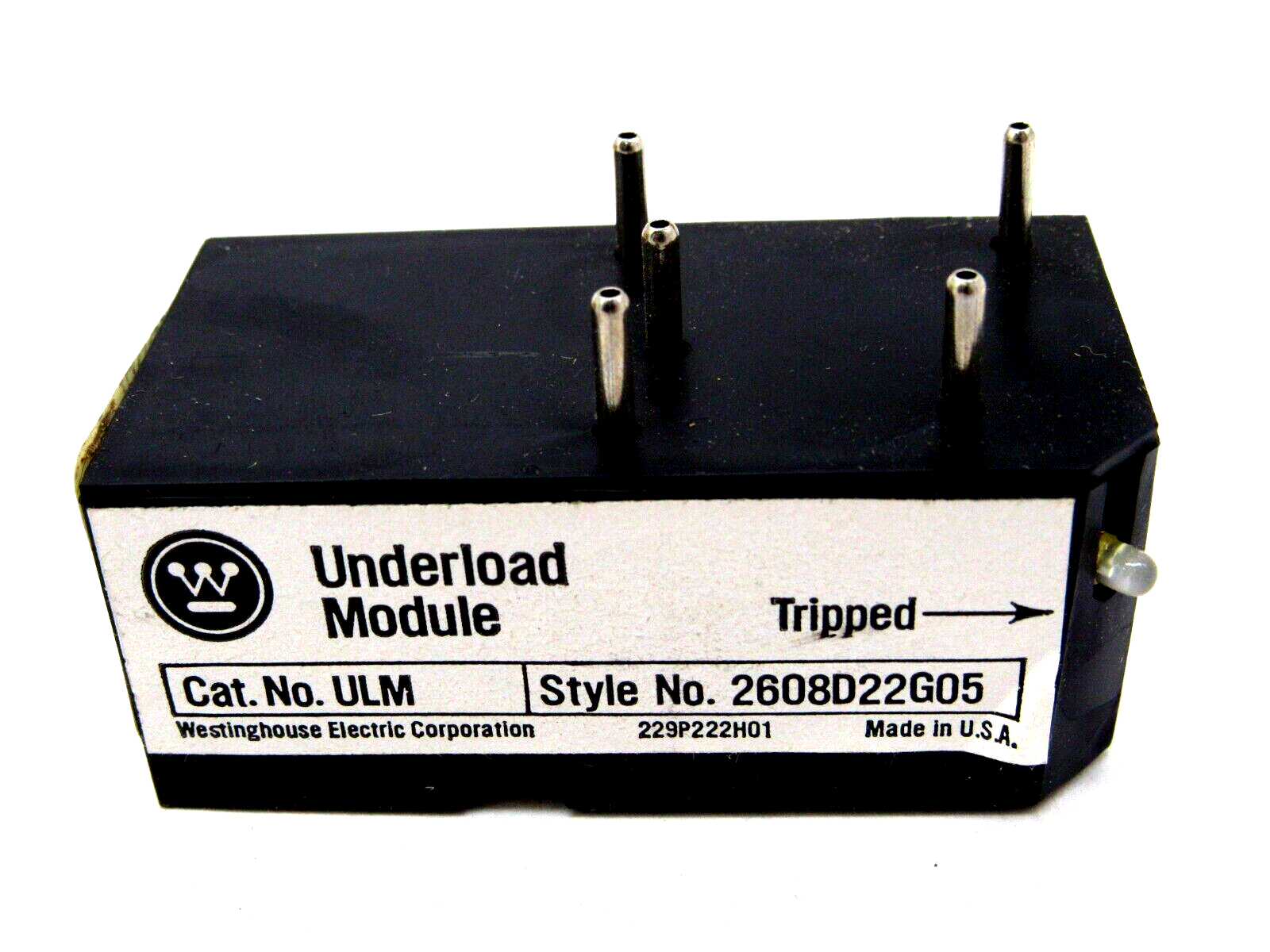 NEW WESTINGHOUSE ULM RELAY UNDERLOAD MODULE 2608D22G05 MODEL A - Image 3