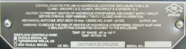 NEW WESTLOCK 2007NBY2E2M0200 VALVE POSITIONER PBM PAVBL253S-0052 SIHLC9XG847L159 - Image 9