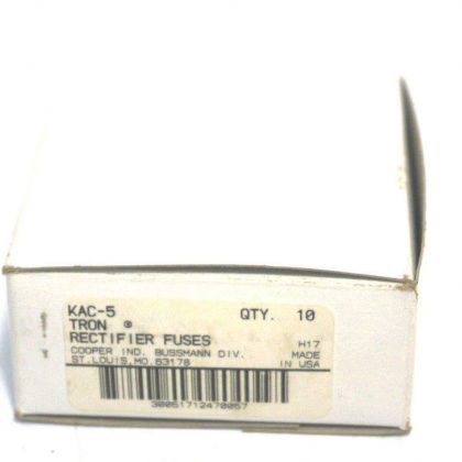 10 NEW TRON KAC-5 RECTIFIER FUSES KAC5
