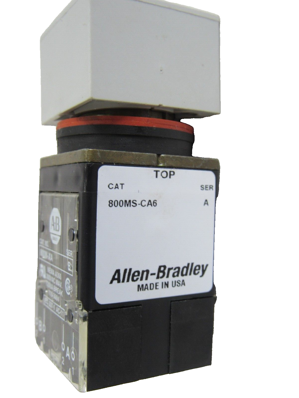 ALLEN BRADLEY 800MS-CA6A PUSH BUTTON SWITCH 800MS-CA6A NEW , SURPLUS - Image 3