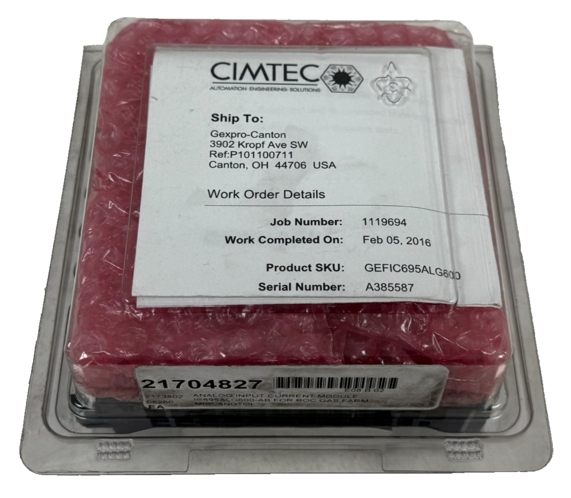 GE FANUC IC695ALG600-DD ANALOG INPUT TC/RTD/V/C IC695ALG600 REFURBISHED - Image 4