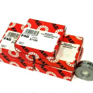 LOT OF 5 NEW FAG 51100 THRUST BALL BEARING