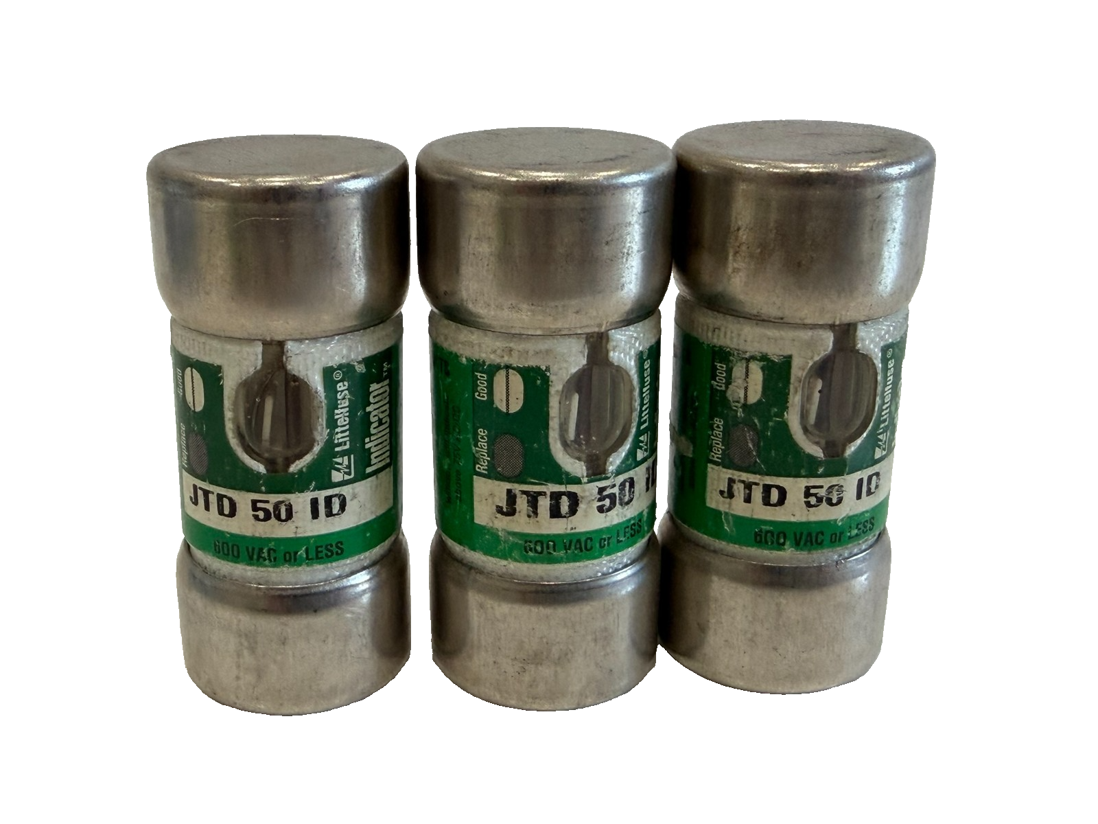 NEW LOT OF 3 LITTELFUSE JTD 50 ID FUSES 600VAC - Image 3