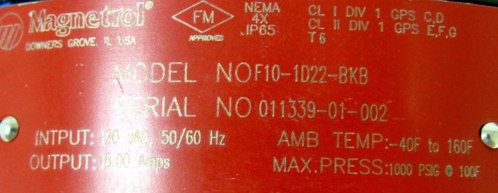 NEW MAGNETROL F10-1D22-BKB FLOW SWITCH F101D22BKB - Image 5