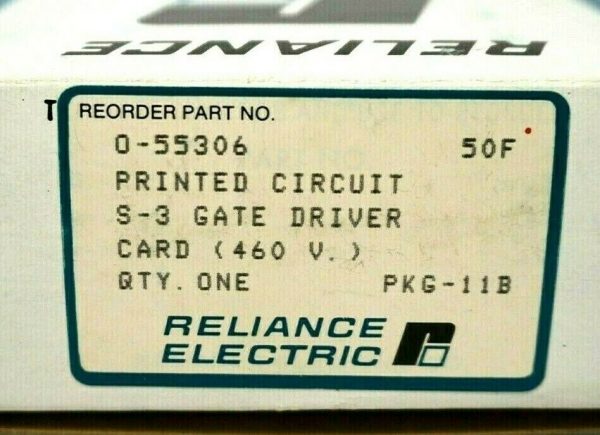 NEW RELIANCE ELECTRIC 0-55306 PC BOARD S-3 GATE DRIVER 055306 - Image 3