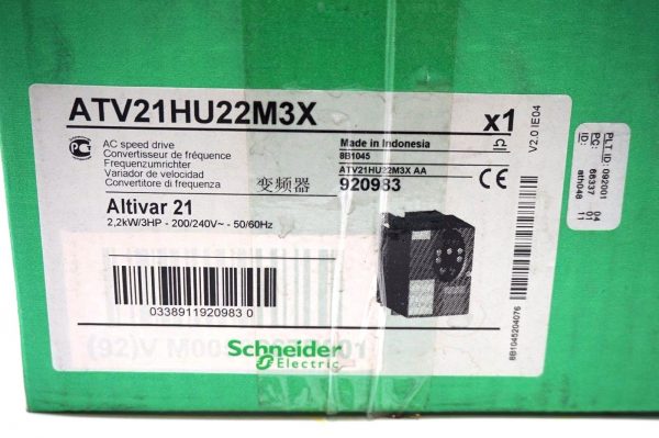 NEW SCHNEIDER ELECTRIC ATV-21HU22M3X SPEED DRIVE CONVERTER ATV21HU22M3X - Image 3