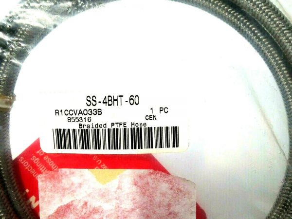 NEW SWAGELOK SS-4BHT-60 BRAIDED PTFE HOSE SS4BHT60 - Image 3