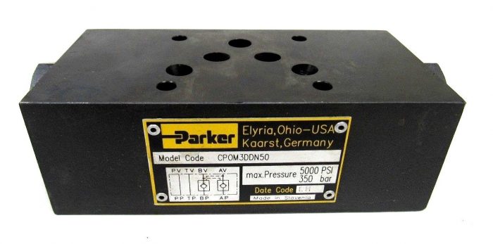 USED PARKER CPOM3DDN50 HYDRAULIC CHECK VALVE 5000 PSI - Image 3