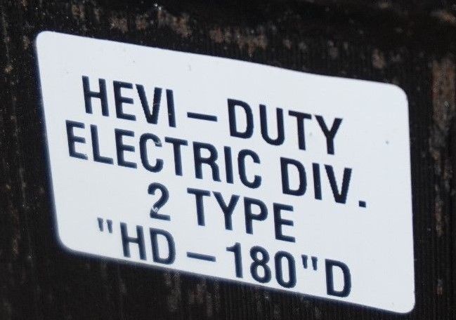 USED EGS HEVI-DUTY HD-180 TRANSFORMER HD180 - Image 3