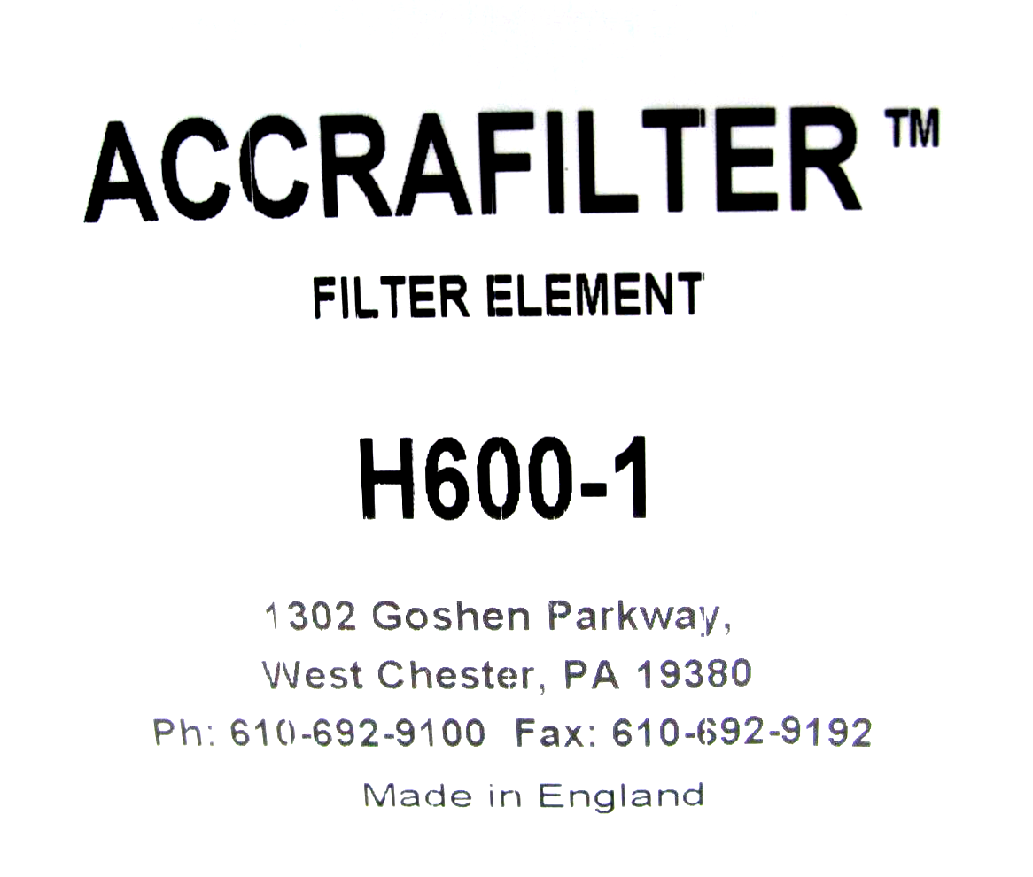Élément Filtrant ACCRAFILTER L400-1 – Filtration Précise, Neuf