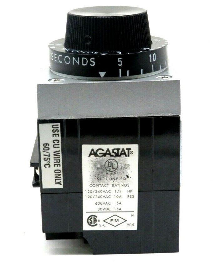 NEW AGASTAT 7012AD TIME DELAY RELAY 120V 60HZ 5-50 SEC - Image 3