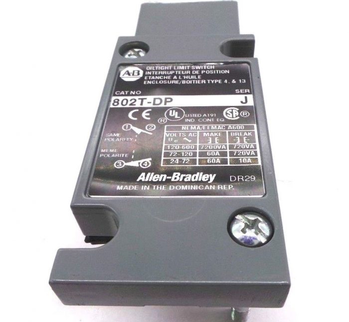 NEW ALLEN BRADLEY 802T-DP LIMIT SWITCH SER.J 802TDP - Image 4