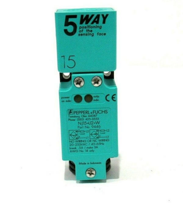 NEW PEPPERL & FUCHS NJ15-U2-W PROXIMITY SWITCH 9446 NJ15U2W - Image 3