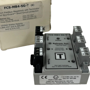 NEW RELCOM INC. FCS-MB4-SG-T MTL FIELDBUS MEGABLOCK PASSIVE HUB FCSMB4SGT