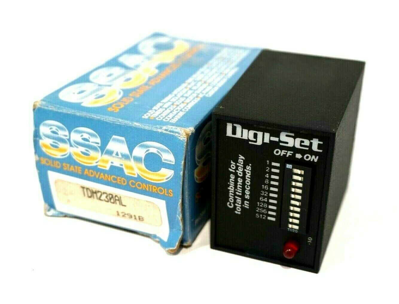 NEW SSAC TDM230AL TIME DELAY RELAY - SB Industrial Supply, Inc.