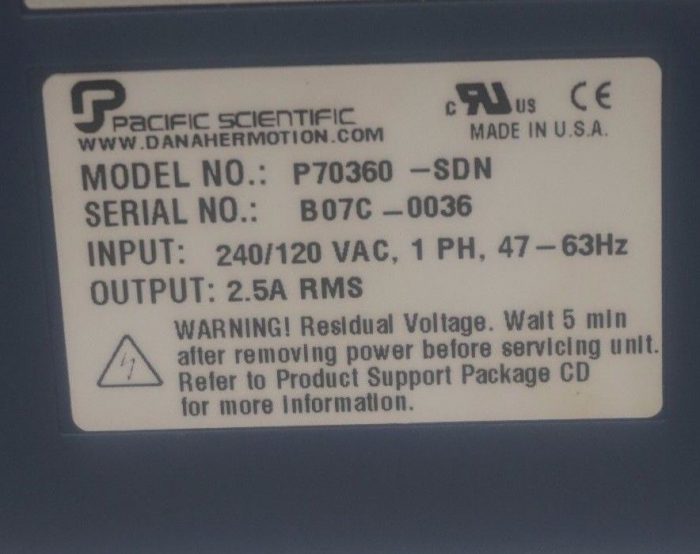 USED PACIFIC SCIENTIFIC P70360-SDN MOTION CONTROLLER - Image 3