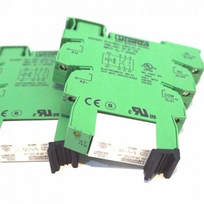 2 NEW PHOENIX CONTACT PLC-BSC-24DC-21-21 TERMINAL BLOCK PLCBSC24DC2121