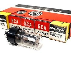 5 NEW RCA /SYLVANIA 6SN7GTB ELECTRON TUBES