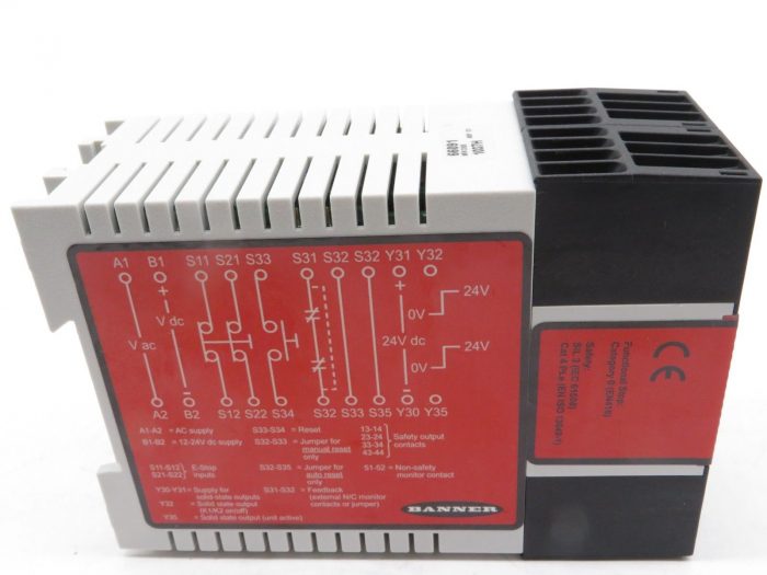 NEW BANNER ENGINEERING ES-UA-5A SAFETY RELAY MODULE ESUA5A - Image 4