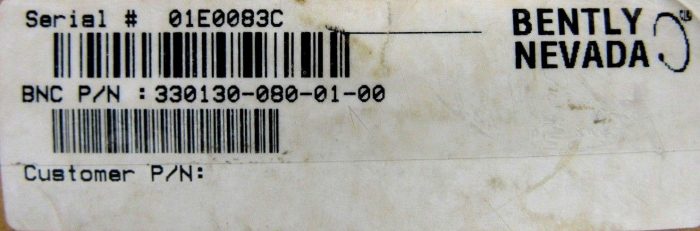 NEW BENTLY NEVADA 330130-080-01-00 PROBE CABLE EXTENSION 3301300800100 - Image 5