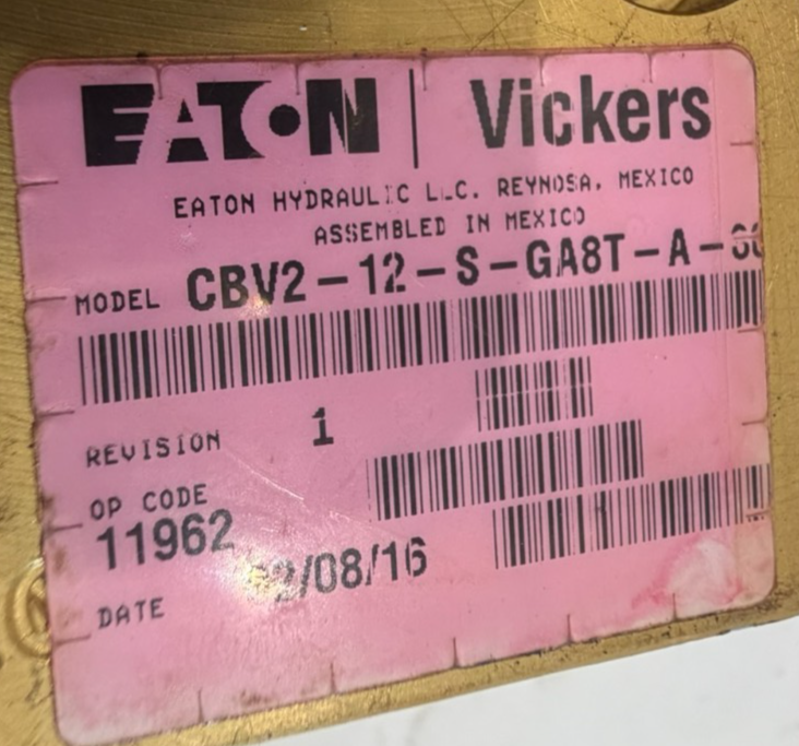 NEW EATON VICKERS CBV2-12-S-GA8T-A-30 MANIFOLD VALVE CBV212SGA8TA30 - Image 6