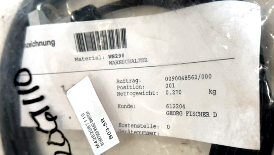 NEW GEORG FISCHER M4262067110 REED SWITCH CABLE 9116X7559 - Image 4