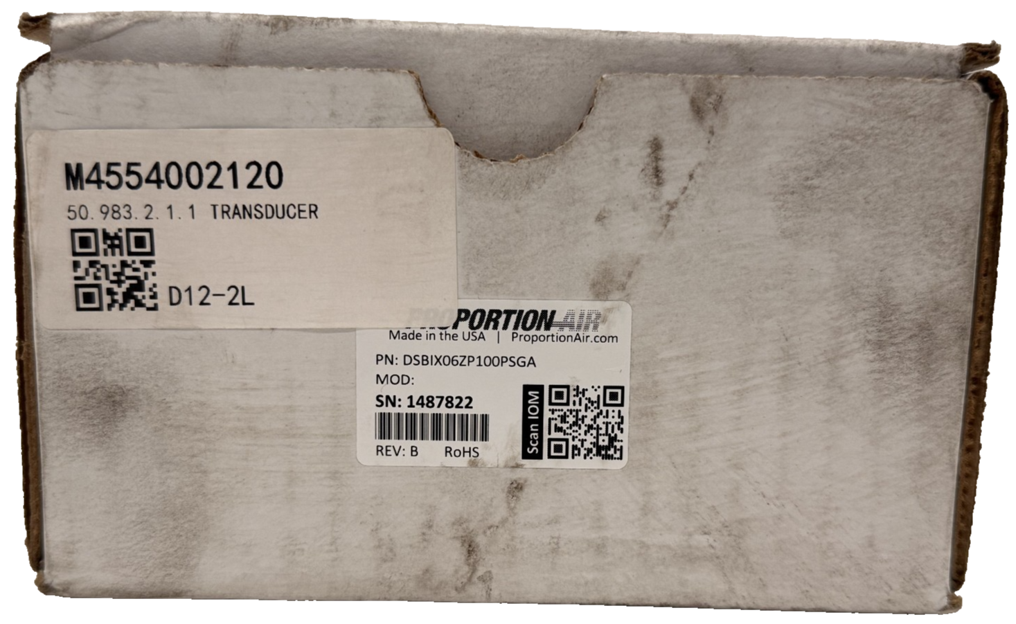 NEW PROPORTION-AIR DSBIX06ZP100PSGA PRESSURE TRANSDUCER - Image 6