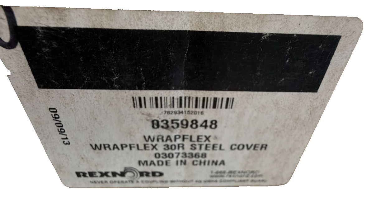 NEW REXNORD WRAPFLEX 0359848 30R STEEL COUPLING COVER 1239436 - Image 4