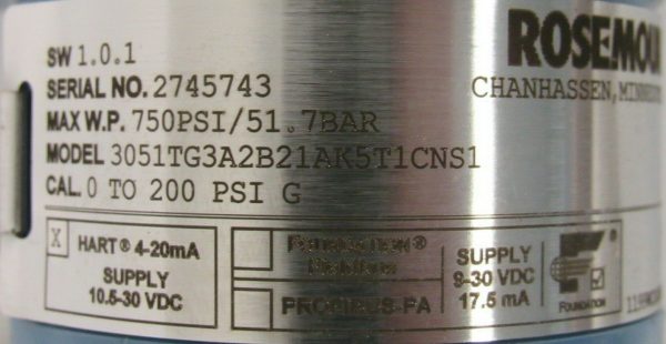NEW ROSEMOUNT 3051TG3A2B21AK5T1CNS1 PRESSURE TRANSMITTER - Image 4