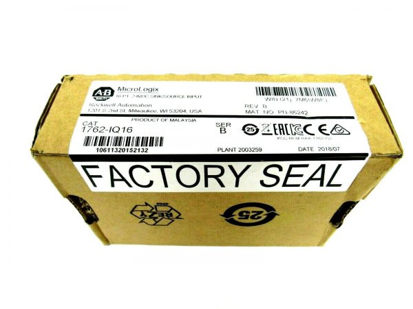 NEW SEALED ALLEN BRADLEY 1762-IQ16 INPUT MODULE SER B REV B 1762IQ16 - Image 3