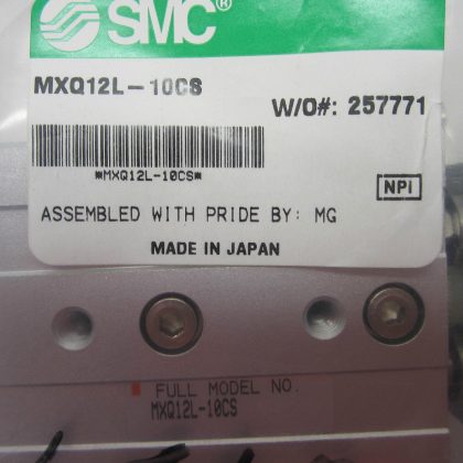 NEW SMC MXQ12L-10CS SLIDE TABLE CYLINDER MXQ12L10CS