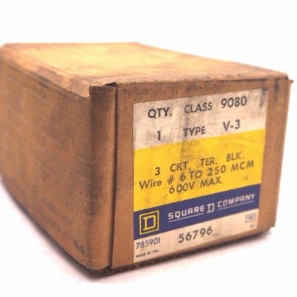 NEW SQUARE D 9080-V3 TERMINAL BLOCK  9080V3