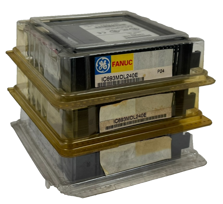 LOT OF 3 NEW SEALED GE FANUC IC693MDL240E INPUT MODULES IC693MDL240 ...