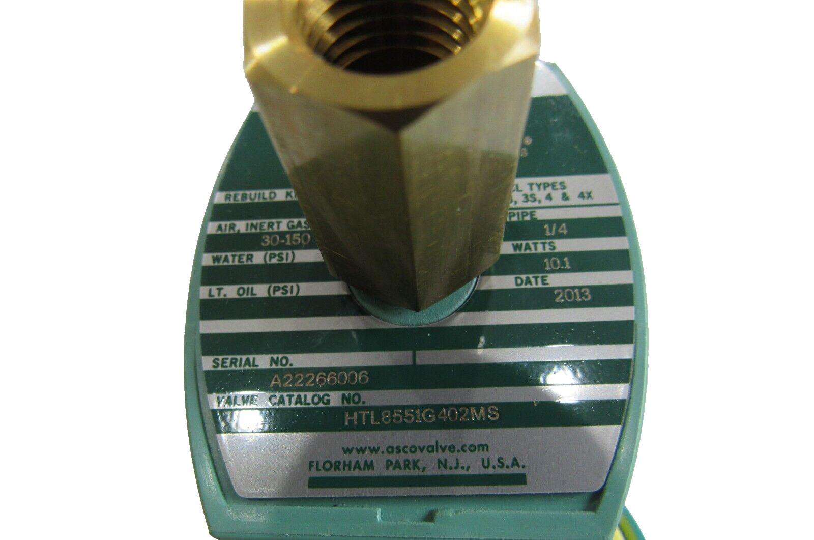 NEW ASCO HTL8551G402MS SOLENOID VALVE 120/60,110/50 - Image 7