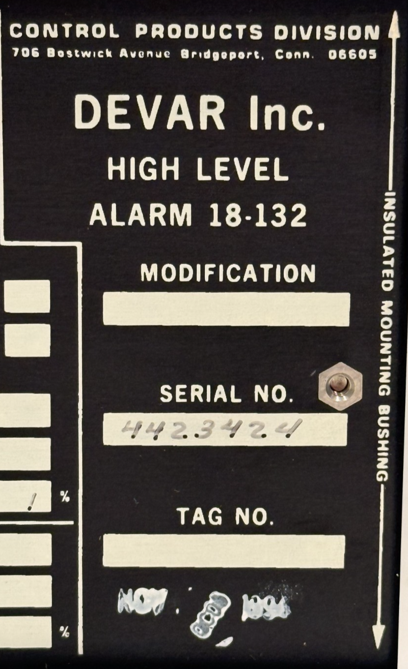 NEW DEVAR 18-132 HIGH LEVEL CURRENT VOLTAGE ALARM 18132 - Image 6