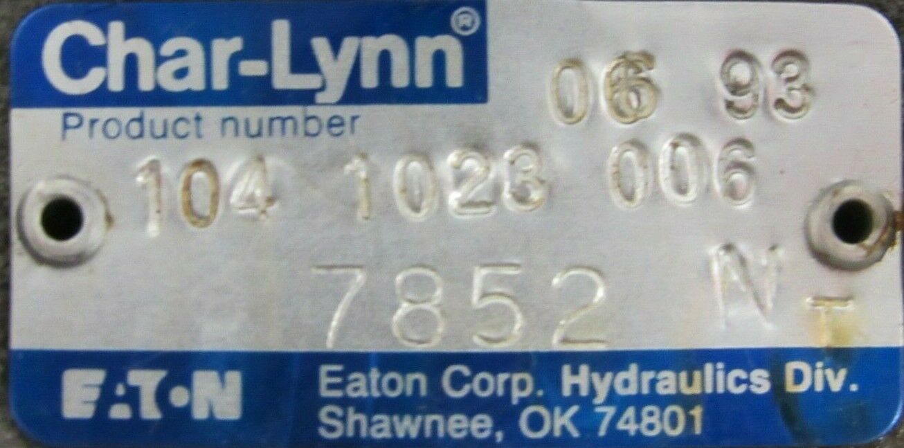 NEW EATON CHAR-LYNN 104-1023-006 HYDRAULIC MOTOR 1041023006 - Image 4