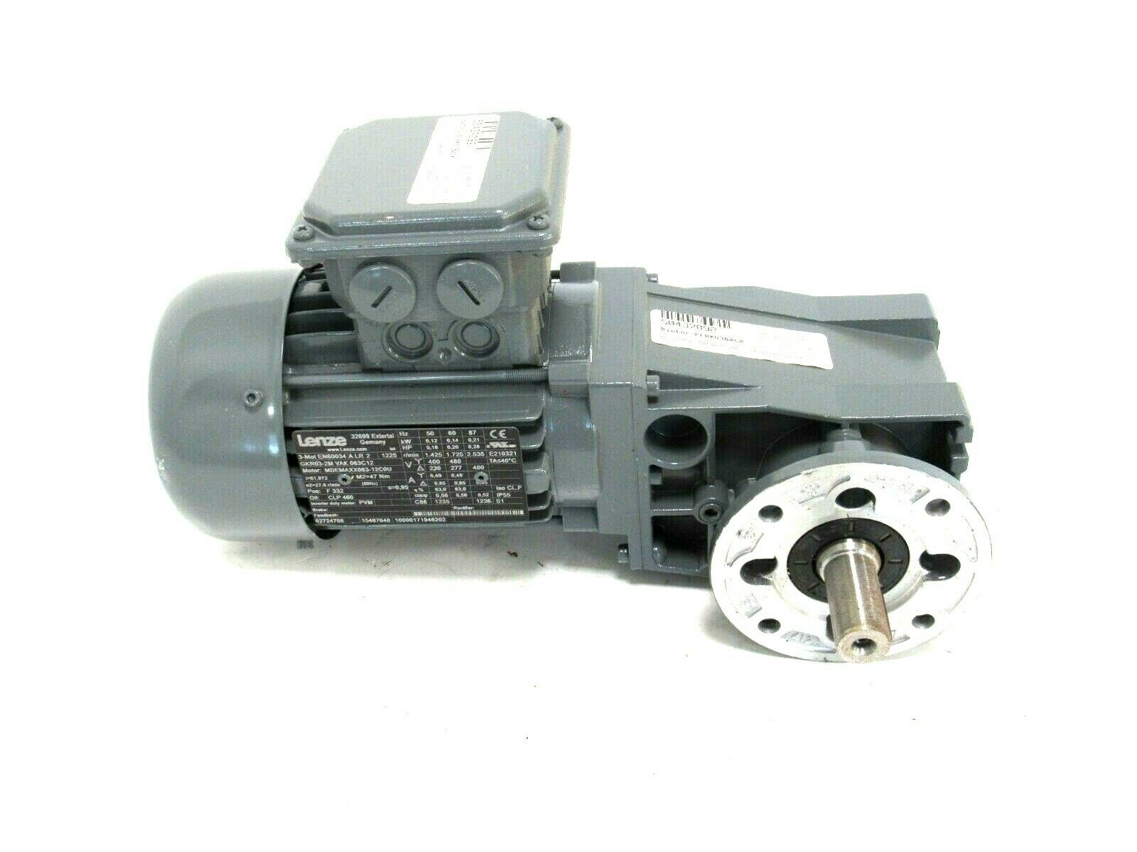 NEW LENZE GKR03-2M VAK 063C12 GEAR MOTOR GKR032MVAK063C12 - Image 3