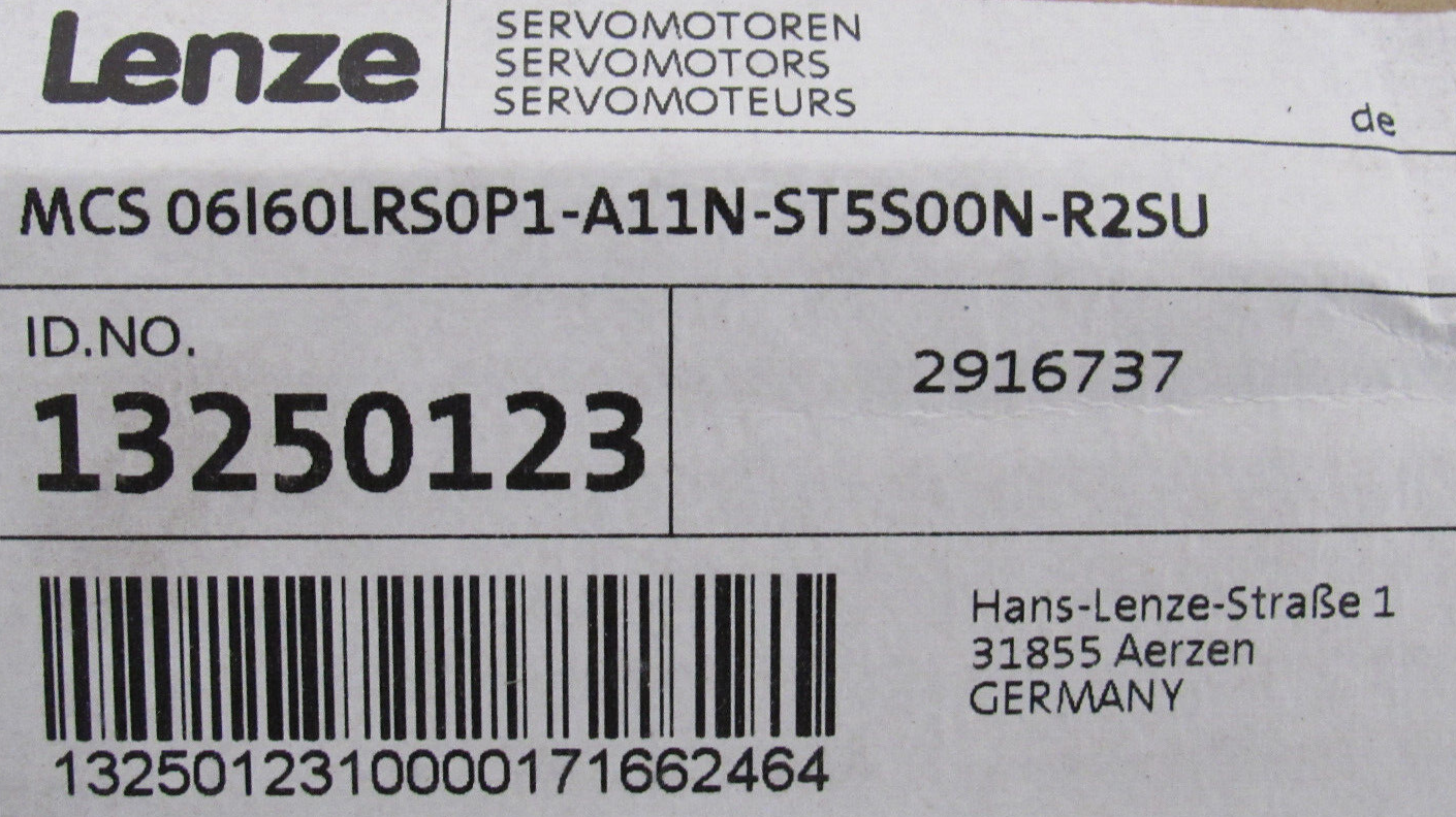 NEW LENZE MCS06I60LRS0P1-A11N-ST5S00N-R2SU SERVO MOTOR 13250123 - Image 6