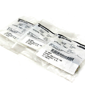 NEW LOT OF 3 ALLEN BRADLEY Z-34037 CONTACT KITS 1 POLE SIZE 0 Z34037