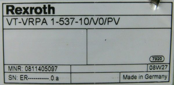 NEW REXROTH 0811405097 AMPLIFIER BOARD VT-VRPA 1-537-10/V0/PV - Image 6